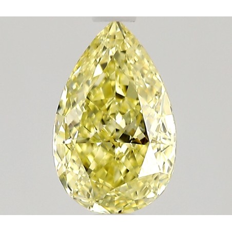 Diament o barwie fantazyjnej szlif gruszkowy, 0.5ct, VS1, Fancy Yellow, GIA 7536104451