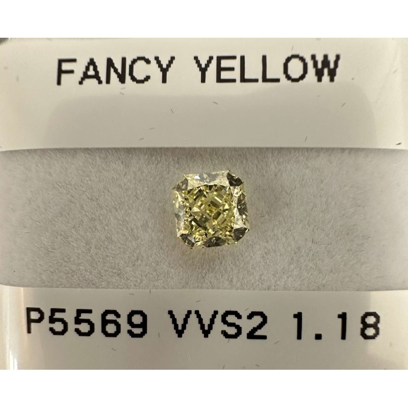 Diament o barwie fantazyjnej szlif radiant kwadratowy, 1.18ct, VVS2, Fancy Yellow, GIA 6227499784 Diament o barwie fantazyjnej szlif radiant kwadratowy, 1.18ct, VVS2, Fancy Yellow, GIA 6227499784