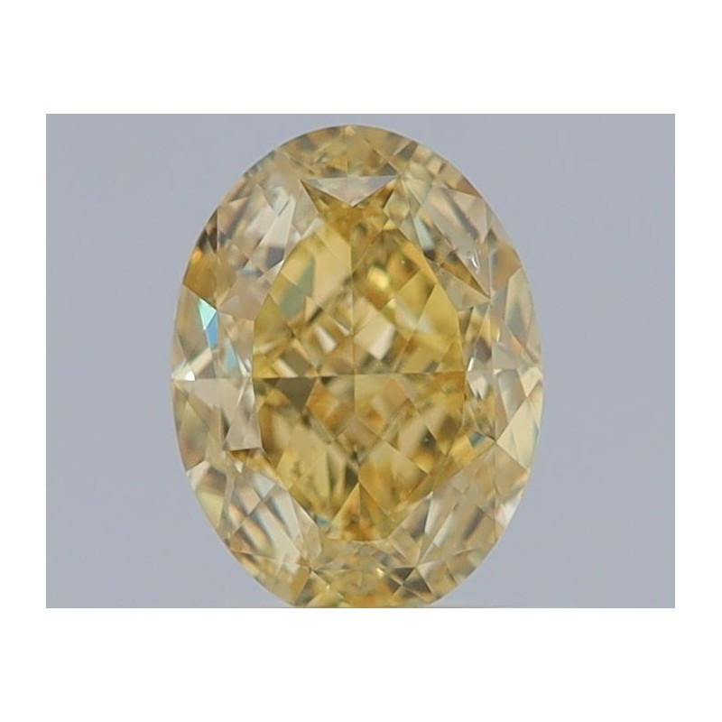 Diament o barwie fantazyjnej szlif owalny, 1.02ct, VS2, Fancy Brownish Yellow, GIA 7452510923