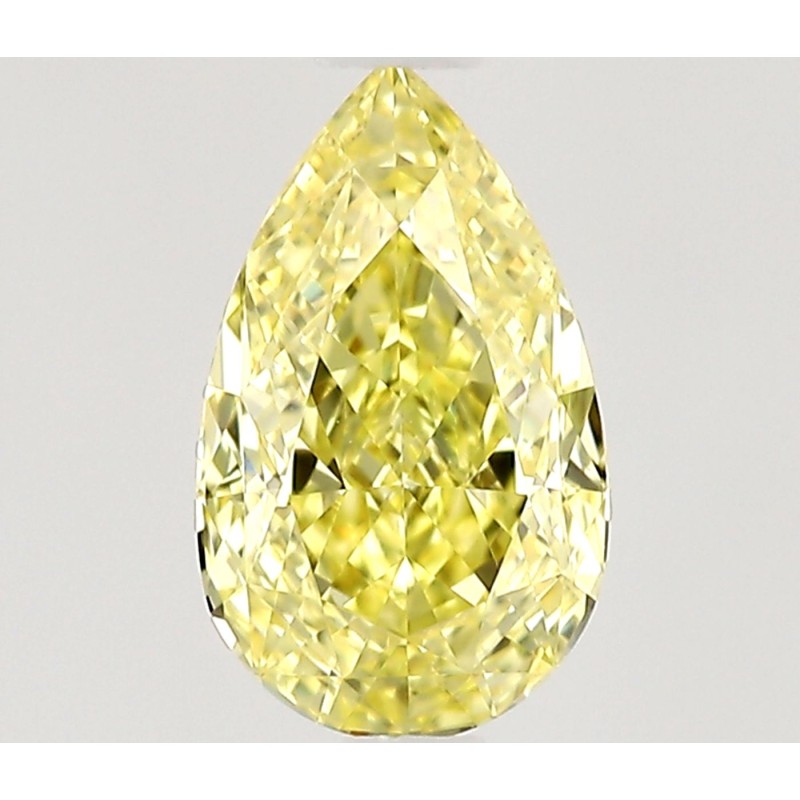 Diament o barwie fantazyjnej szlif gruszkowy, 0.57ct, VS1, Fancy Intense Yellow, GIA 1537173835