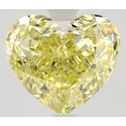 Diament o barwie fantazyjnej serce, 1.03ct, VVS1, Fancy Yellow, GIA 7538046194