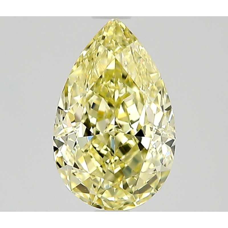 Diament o barwie fantazyjnej szlif gruszkowy, 1ct, VS1, Fancy Yellow, GIA 2527955208