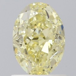 Diament o barwie fantazyjnej szlif owalny, 0.95ct, VVS1, Fancy Yellow, GIA 2235299608