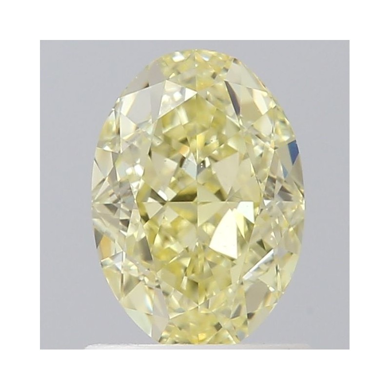 Diament o barwie fantazyjnej szlif owalny, 0.95ct, VVS1, Fancy Yellow, GIA 2235299608