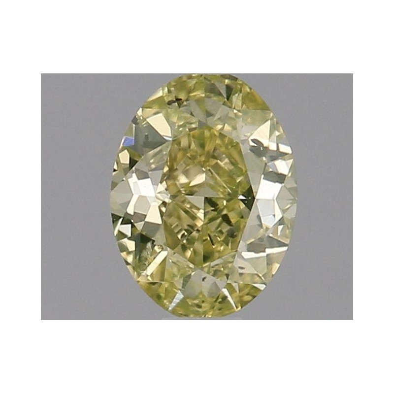 Diament o barwie fantazyjnej szlif owalny, 0.5ct, SI2, Fancy Intense Yellow, GIA 2356729364