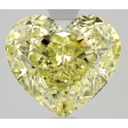 Diament o barwie fantazyjnej serce, 1.43ct, VVS1, Fancy Light Yellow, GIA 7526935415