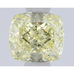 Diament o barwie fantazyjnej szlif poduszkowy brylantowy, 0.63ct, VS1, Fancy Light  Yellow, GIA 5473131561