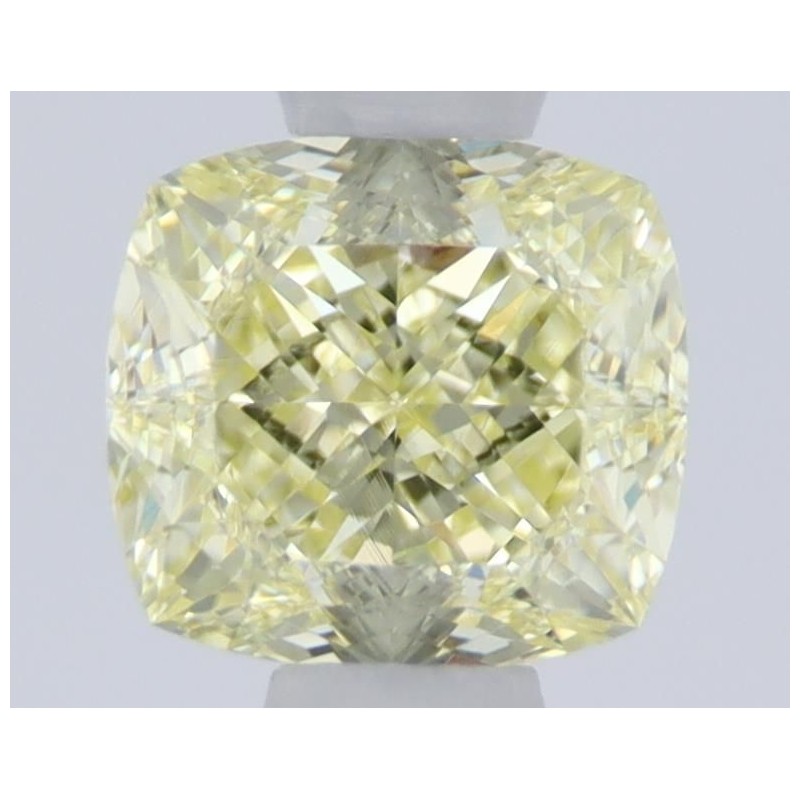 Diament o barwie fantazyjnej szlif poduszkowy brylantowy, 0.63ct, VS1, Fancy Light  Yellow, GIA 5473131561
