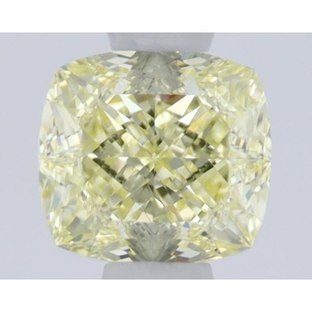 Diament o barwie fantazyjnej szlif poduszkowy brylantowy, 0.63ct, VS1, Fancy Light  Yellow, GIA 5473131561