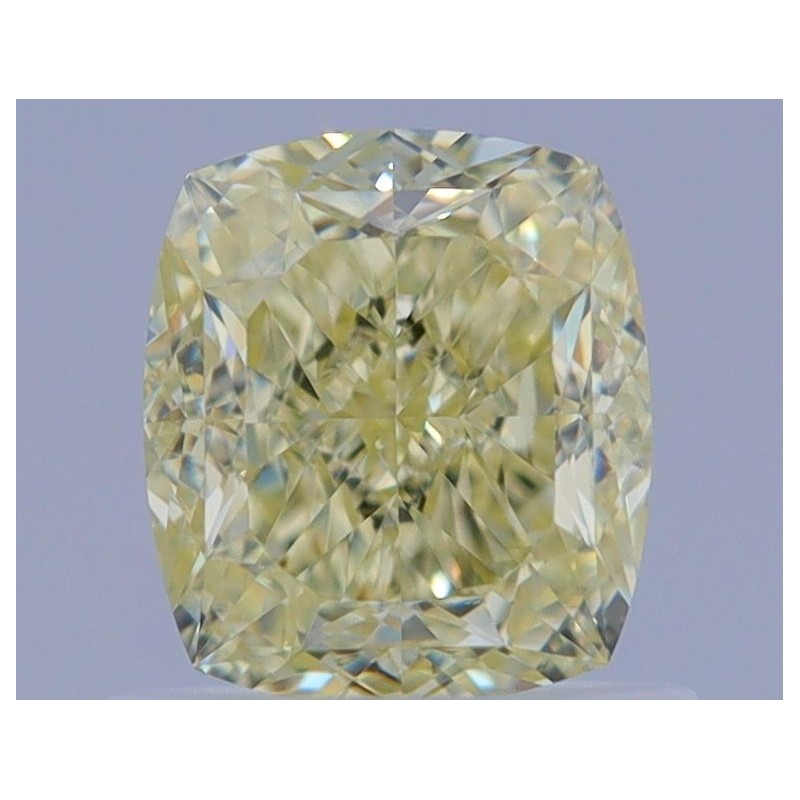 Diament o barwie fantazyjnej szlif poduszkowy brylantowy, 1.02ct, VVS1, Fancy Light Yellow, GIA 1469919242
