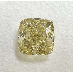 Diament o barwie fantazyjnej szlif poduszkowy brylantowy, 1.55ct, VVS2, Fancy Brownish Yellow, GIA 2225746592