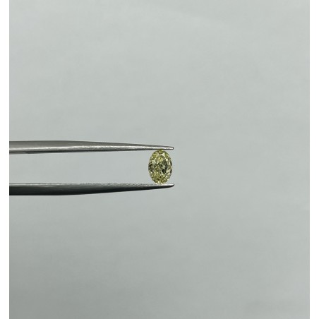 Diament o barwie fantazyjnej szlif owalny, 0.72ct, VS2, Yellow, IGI 702557931