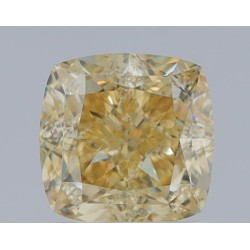 Diament o barwie fantazyjnej szlif poduszkowy brylantowy, 1.28ct, VVS2, Fancy Brownish Yellow, GIA 7466421909