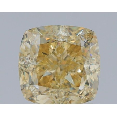 Diament o barwie fantazyjnej szlif poduszkowy brylantowy, 1.28ct, VVS2, Fancy Brownish Yellow, GIA 7466421909