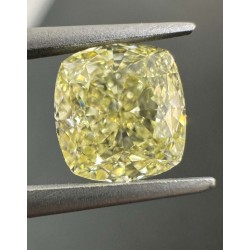 Diament o barwie fantazyjnej szlif poduszkowy brylantowy, 1.54ct, VVS2, Fancy Yellow, GIA 1236182958