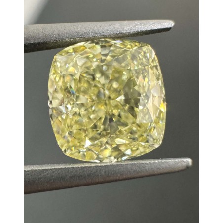 Diament o barwie fantazyjnej szlif poduszkowy brylantowy, 1.54ct, VVS2, Fancy Yellow, GIA 1236182958