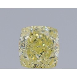 Diament o barwie fantazyjnej szlif poduszkowy brylantowy, 1.16ct, VS1, Fancy Yellow, GIA 1479314666