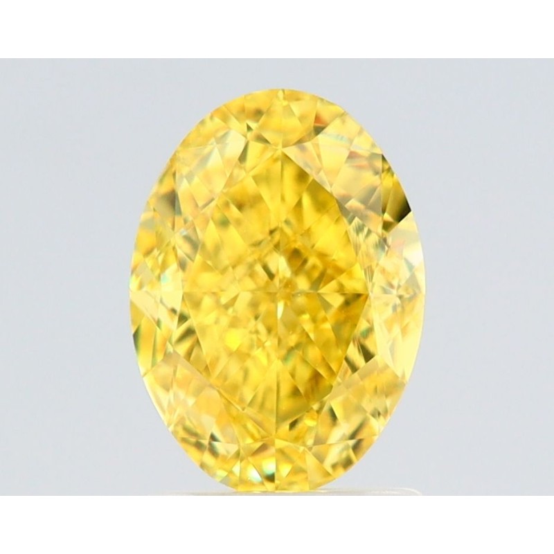 Diament o barwie fantazyjnej szlif owalny, 2ct, VVS1, Fancy Vivid Yellow, GIA 7516476015
