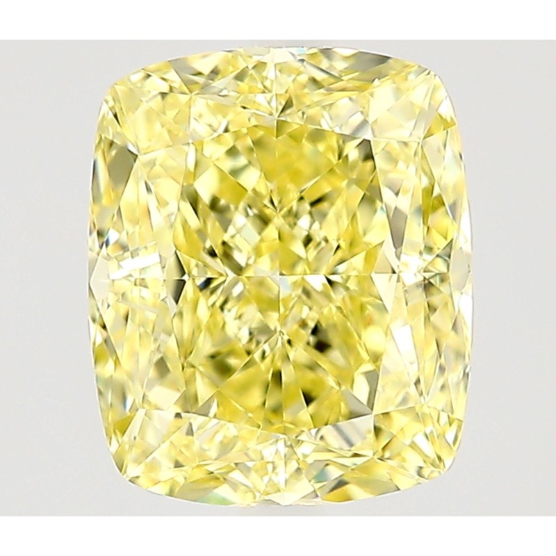 Diament o barwie fantazyjnej szlif poduszkowy modyfikowany, 1.33ct, VS1, Fancy Yellow, GIA 2527734831