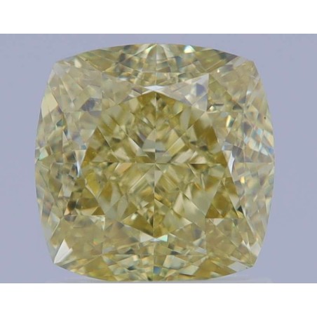Diament o barwie fantazyjnej szlif poduszkowy brylantowy, 1.7ct, VS2, Fancy Brownish Greenish Yellow, GIA 2225990656