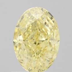 Diament o barwie fantazyjnej szlif owalny, 1.2ct, SI1, Fancy Intense  Yellow, GIA 6485050283