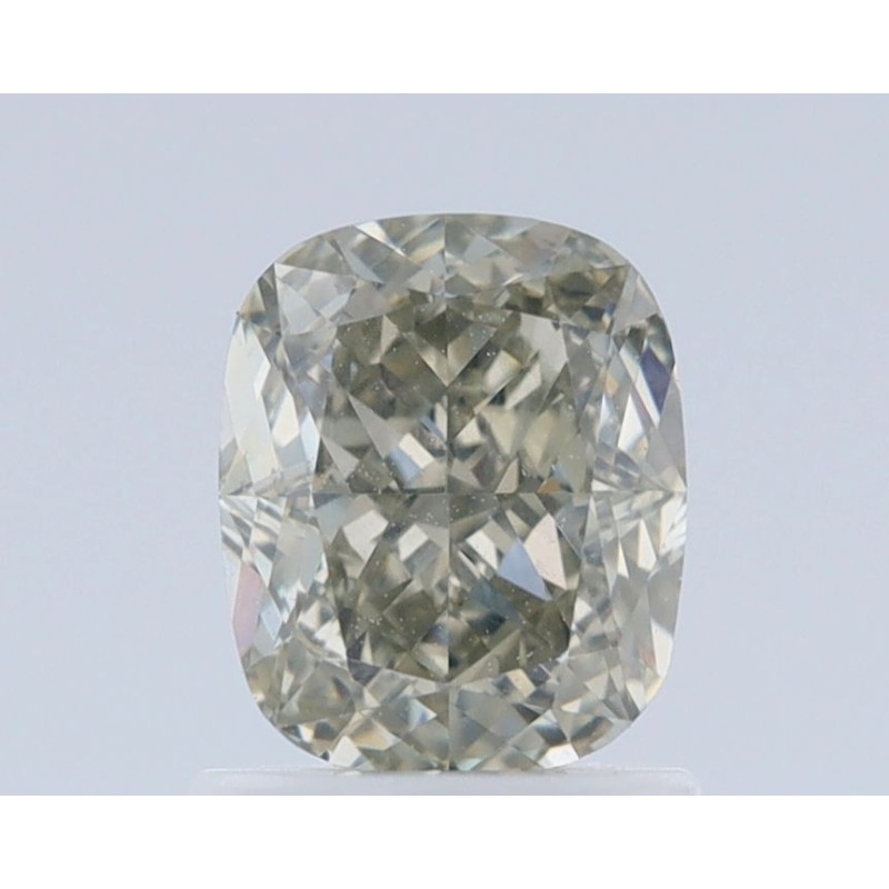 Diament o barwie fantazyjnej szlif poduszkowy brylantowy, 1.21ct, VS2, Fancy Gray Greenish Yellow, GIA 2225313177