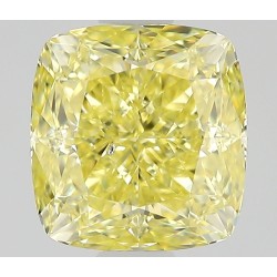 Diament o barwie fantazyjnej szlif poduszkowy modyfikowany, 1.11ct, SI1, Fancy Intense Yellow, GIA 6495905267
