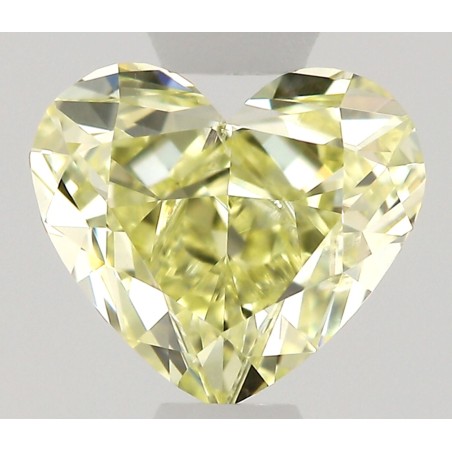 Diament o barwie fantazyjnej serce, 0.45ct, SI2, Fancy Yellow, GIA 6491624659