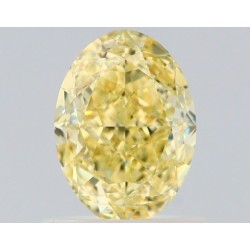 Diament o barwie fantazyjnej szlif owalny, 1ct, VS2, Fancy Yellow, GIA 6512140784