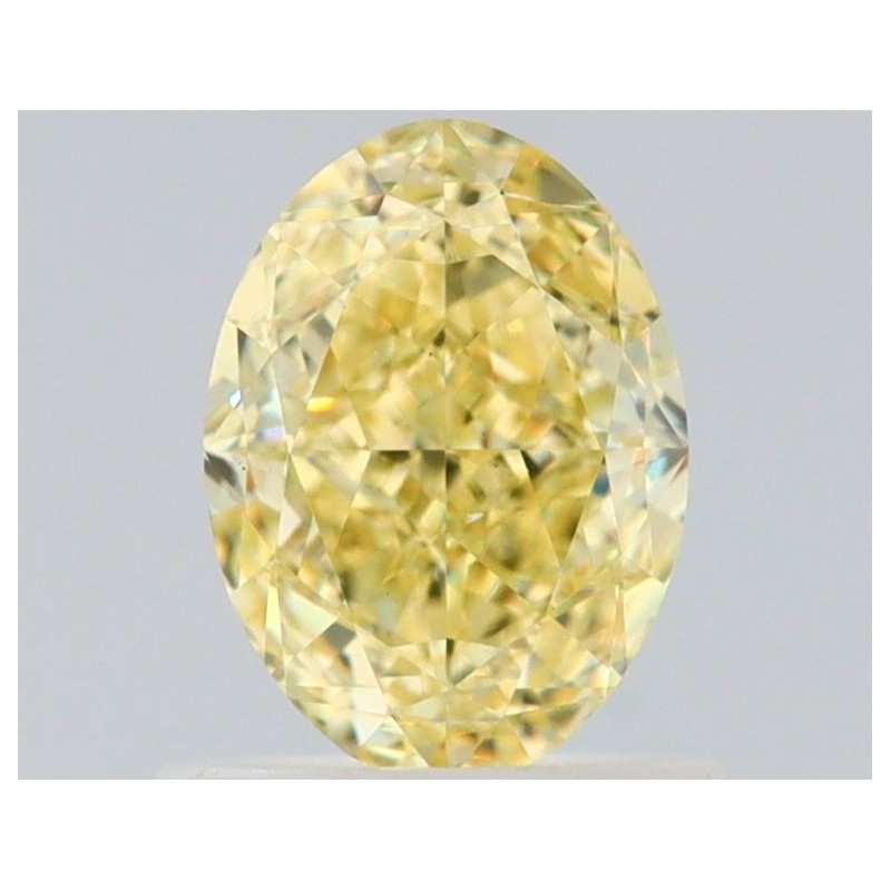 Diament o barwie fantazyjnej szlif owalny, 1ct, VS2, Fancy Yellow, GIA 6512140784