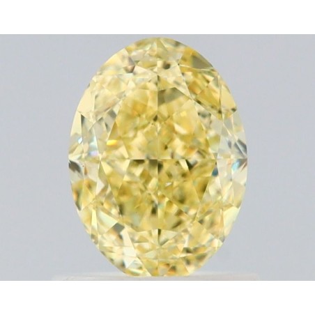 Diament o barwie fantazyjnej szlif owalny, 1ct, VS2, Fancy Yellow, GIA 6512140784