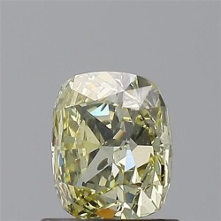 Diament o barwie fantazyjnej szlif poduszkowy brylantowy, 1.05ct, SI2, Fancy Yellow, GIA 5166307524