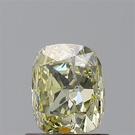 Diament o barwie fantazyjnej szlif poduszkowy brylantowy, 1.05ct, SI2, Fancy Yellow, GIA 5166307524