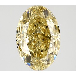 Diament o barwie fantazyjnej szlif owalny, 1.43ct, VS1, Fancy Yellow, GIA 6522935584