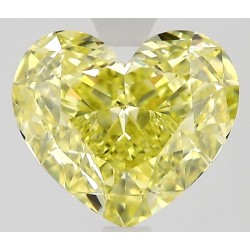Diament o barwie fantazyjnej serce, 1.18ct, VVS1, Fancy Intense Yellow, GIA 2537002342