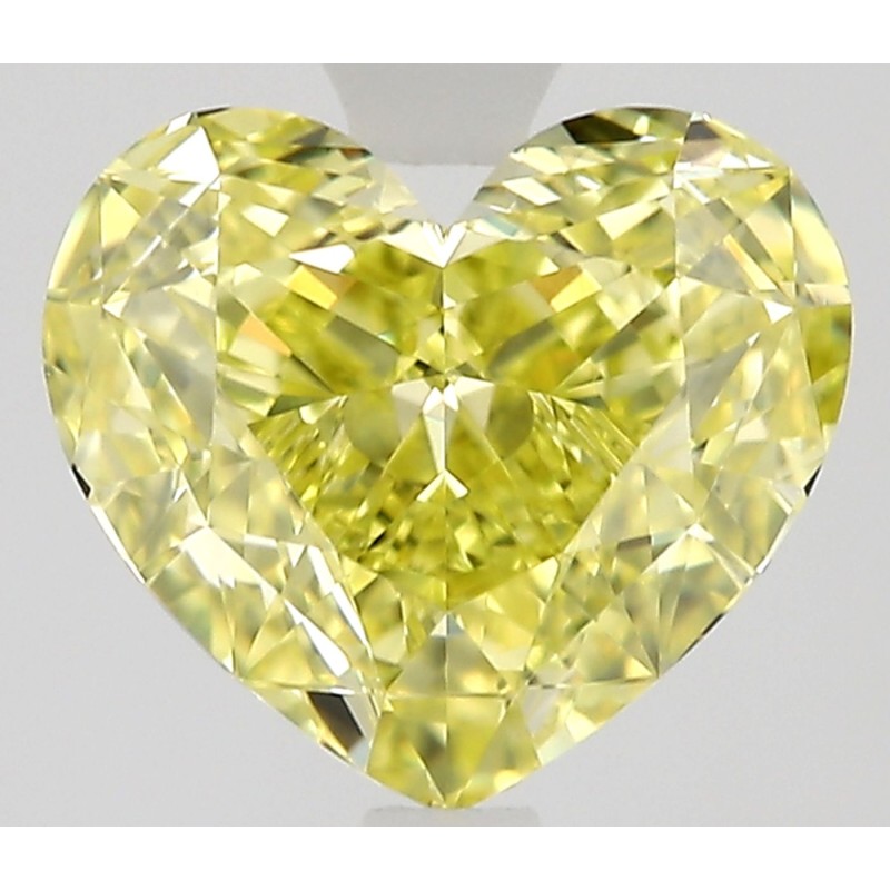 Diament o barwie fantazyjnej serce, 1.18ct, VVS1, Fancy Intense Yellow, GIA 2537002342