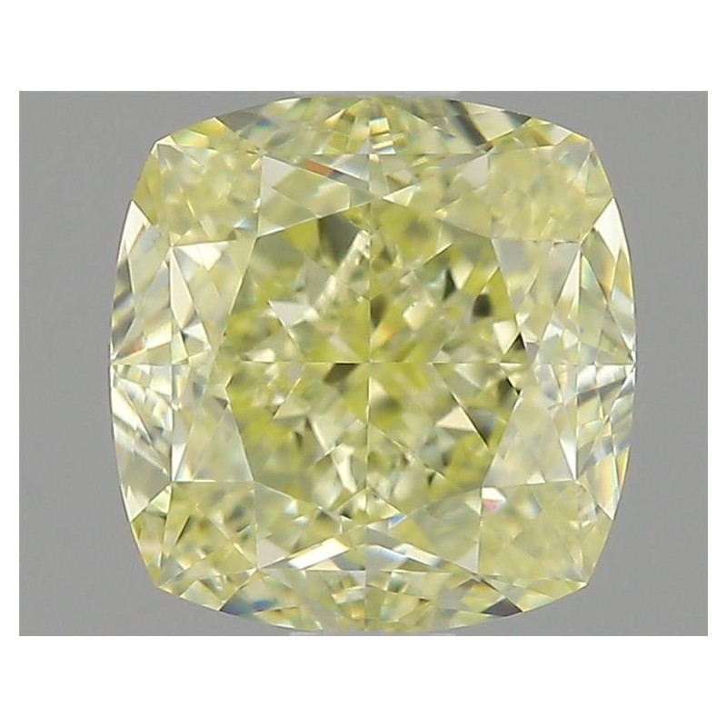 Diament o barwie fantazyjnej szlif poduszkowy modyfikowany, 1.26ct, VVS2, Fancy Light Yellow, GIA 1469425648
