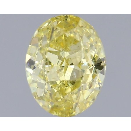 Diament o barwie fantazyjnej szlif owalny, 0.72ct, SI2, Fancy Intense  Yellow, GIA 5176244551