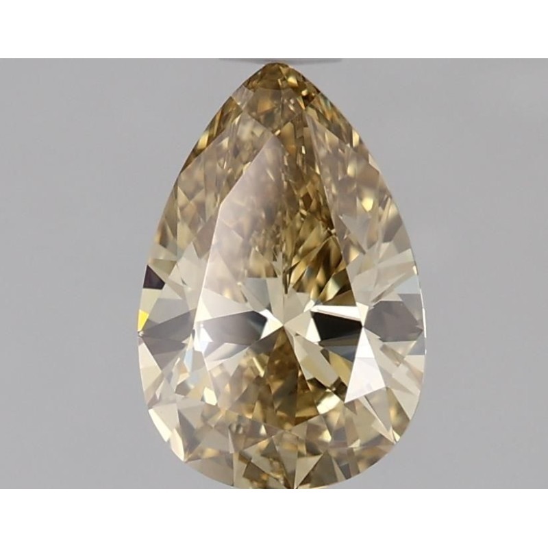 Diament o barwie fantazyjnej szlif gruszkowy, 0.8ct, VS2, Fancy Brownish Yellow, GIA 2166688420