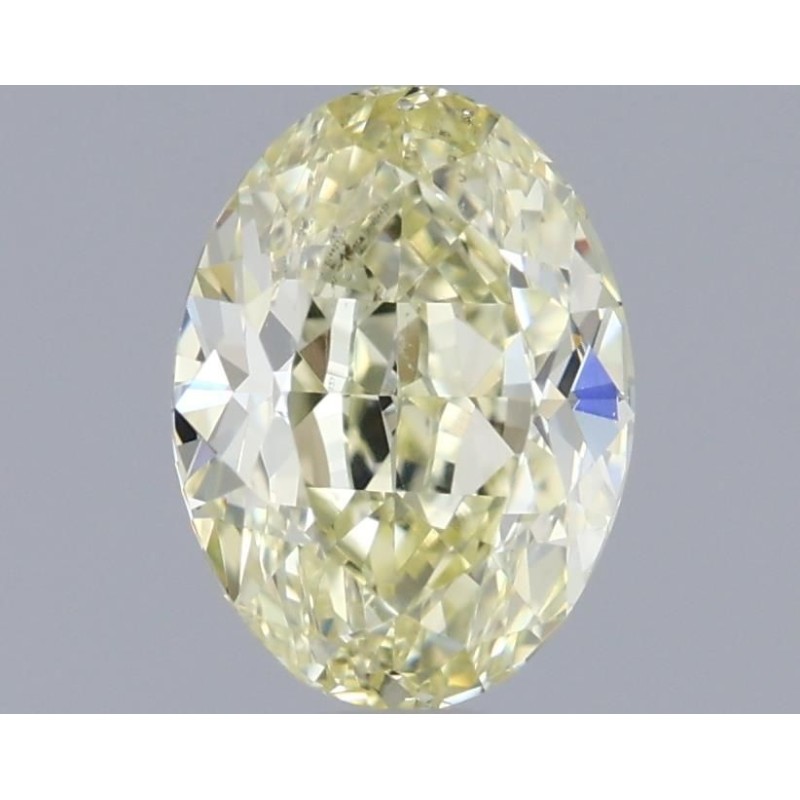 Diament o barwie fantazyjnej szlif owalny, 0.8ct, SI1, Fancy Light  Yellow, GIA 2176244237