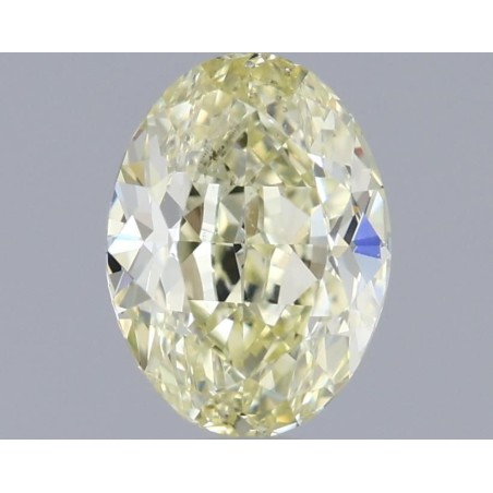 Diament o barwie fantazyjnej szlif owalny, 0.8ct, SI1, Fancy Light  Yellow, GIA 2176244237
