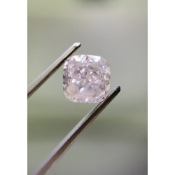 Diament o barwie fantazyjnej szlif poduszkowy modyfikowany, 1.01ct, SI2, Fancy Light Pinkish Brown, GIA 2476427404