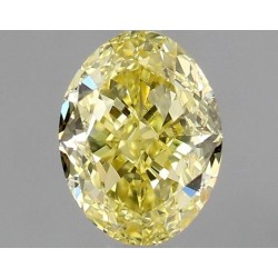 Diament o barwie fantazyjnej szlif owalny, 0.82ct, VVS2, Fancy Intense  Yellow, GIA 6462849071