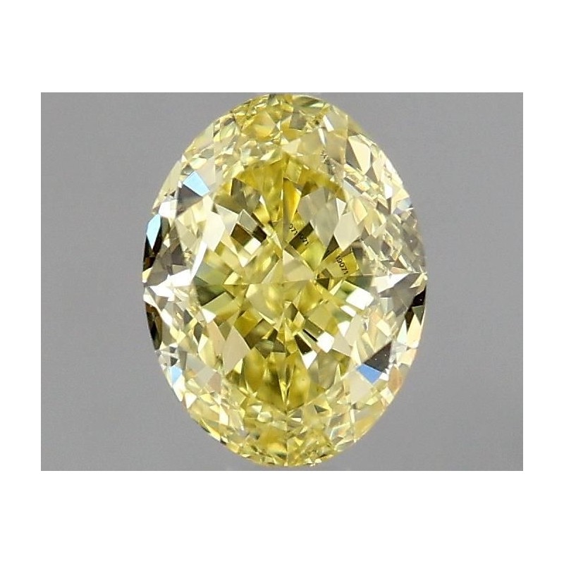 Diament o barwie fantazyjnej szlif owalny, 0.82ct, VVS2, Fancy Intense  Yellow, GIA 6462849071