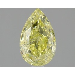 Diament o barwie fantazyjnej szlif gruszkowy, 1.12ct, SI2, Fancy Intense Yellow, GIA 6435484827