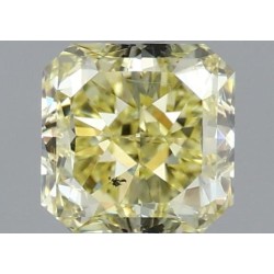 Diament o barwie fantazyjnej szlif radiant kwadratowy, 1.01ct, SI2, Fancy Yellow, GIA 6491416074