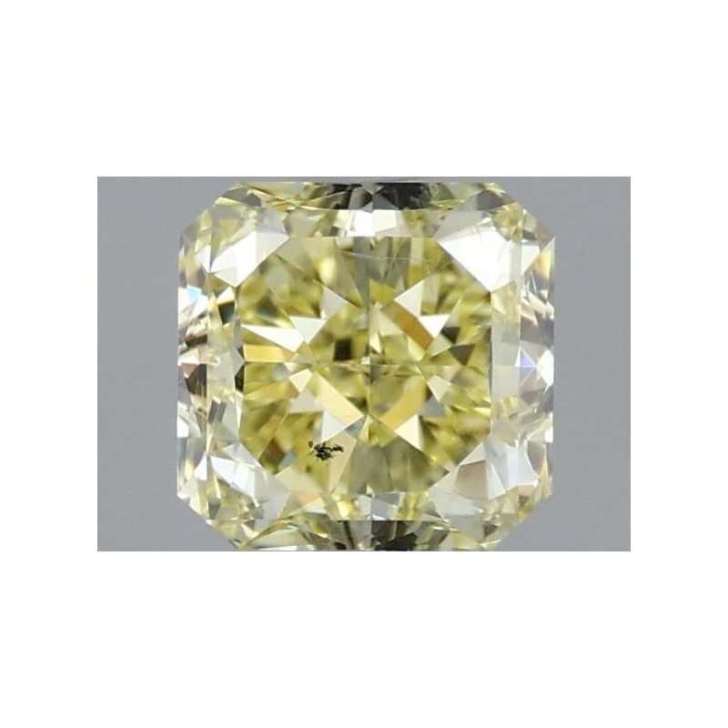 Diament o barwie fantazyjnej szlif radiant kwadratowy, 1.01ct, SI2, Fancy Yellow, GIA 6491416074