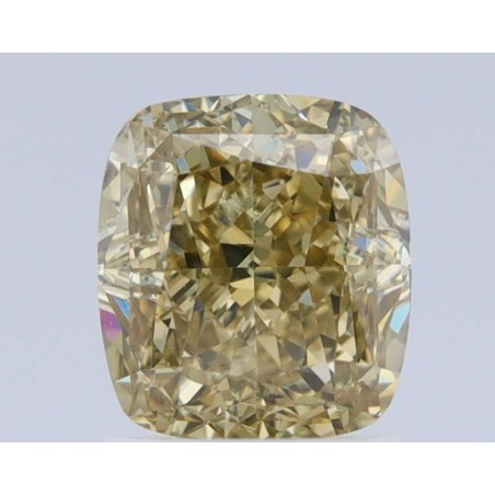 Diament o barwie fantazyjnej szlif poduszkowy modyfikowany, 1.75ct, SI1, Fancy Brown Greenish Yellow, GIA 2225252826