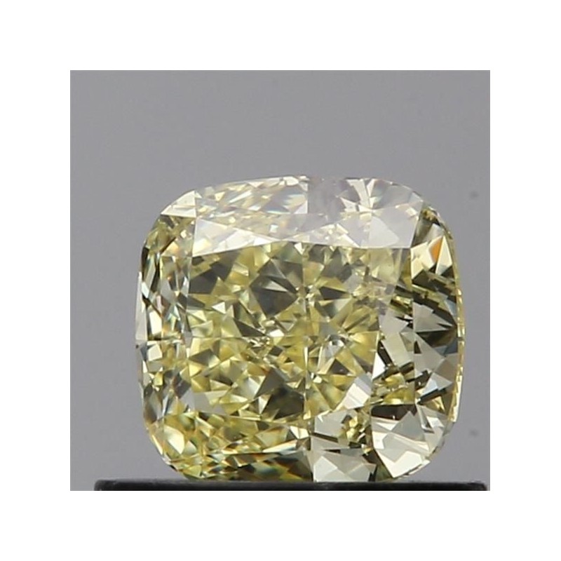 Diament o barwie fantazyjnej szlif poduszkowy brylantowy, 0.71ct, VS2, Fancy Yellow, GIA 6425801396 Diament o barwie fantazyjnej szlif poduszkowy brylantowy, 0.71ct, VS2, Fancy Yellow, GIA 6425801396