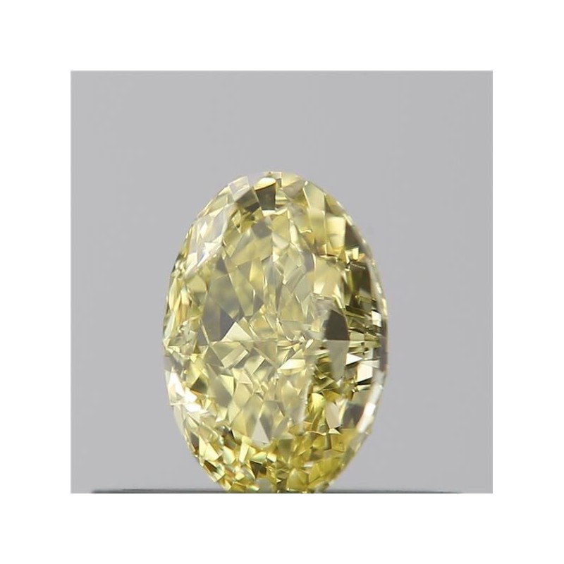 Diament o barwie fantazyjnej szlif owalny, 0.44ct, VS2, Fancy Intense  Yellow, GIA 6451195898